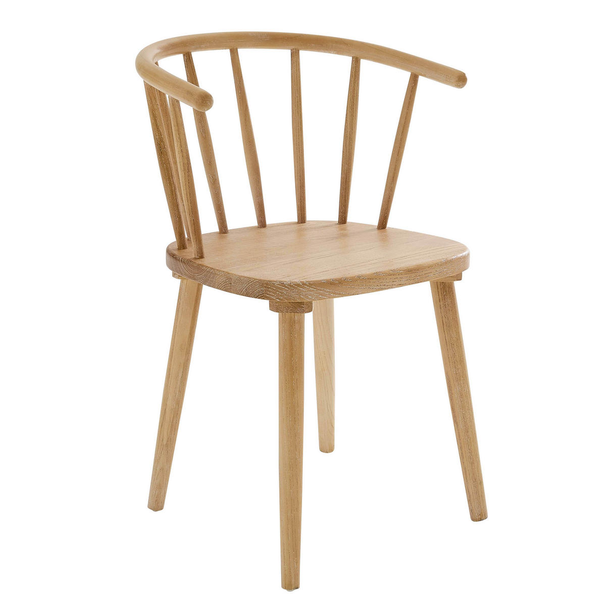 STÜHLE 2-tlg., Beigefarbe - Beige, Holz (42/76/44cm) - Oviala