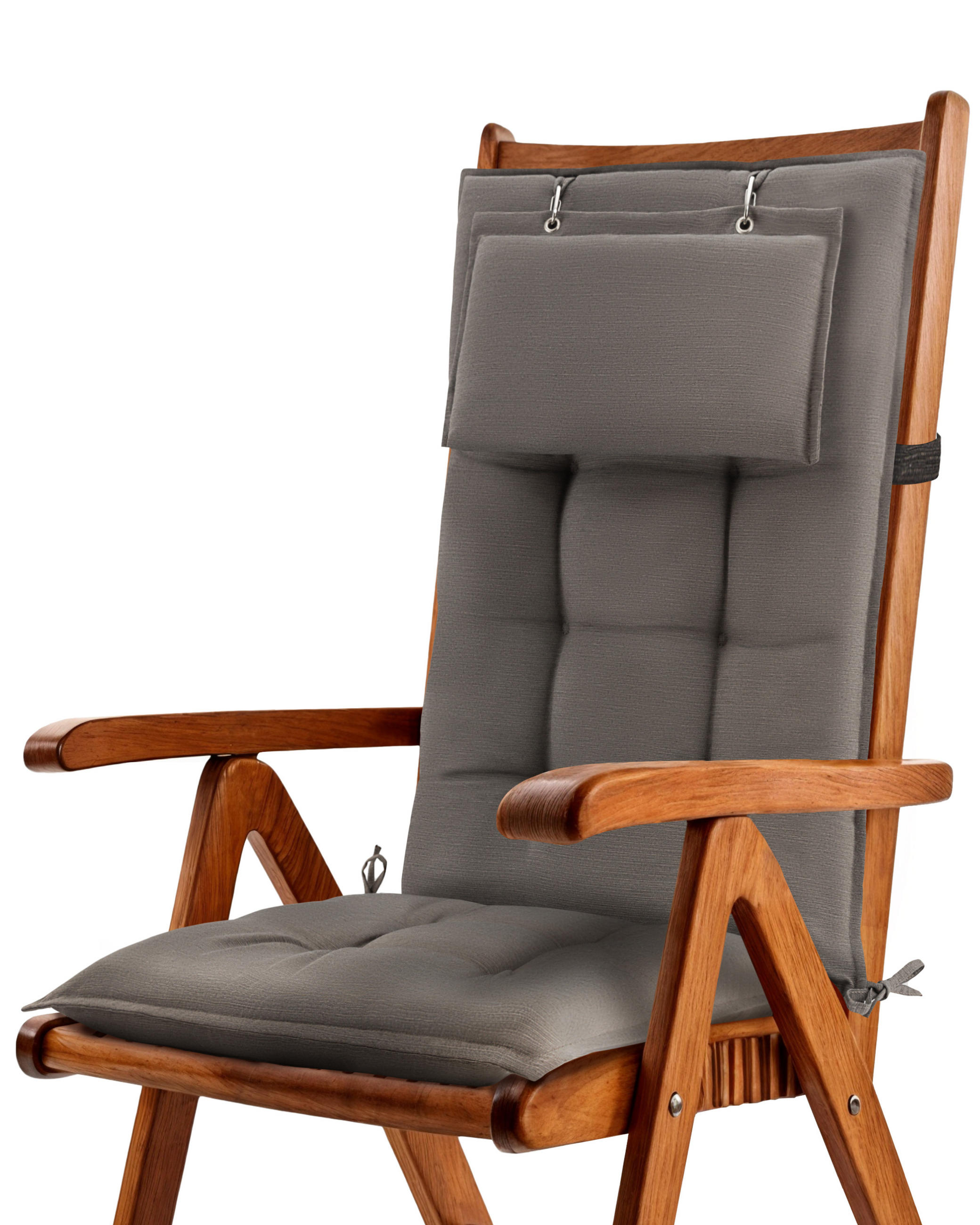 HOCHLEHNERAUFLAGE Sun-HL 119/50/8cm Taupe - Taupe, Textil (50/8/119cm) - Beautissu 