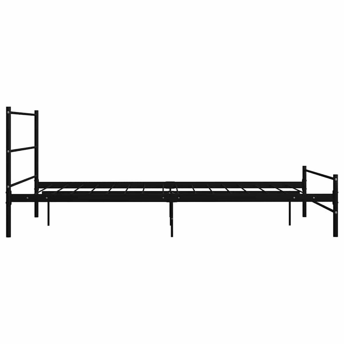 METALLBETT Hutchins 146/209 cm - Schwarz, Metall (140/200cm) - Nettlife