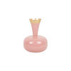 VASE Yara Rosa 17/17/24 cm - Pink, Metall (24cm) - Present Time