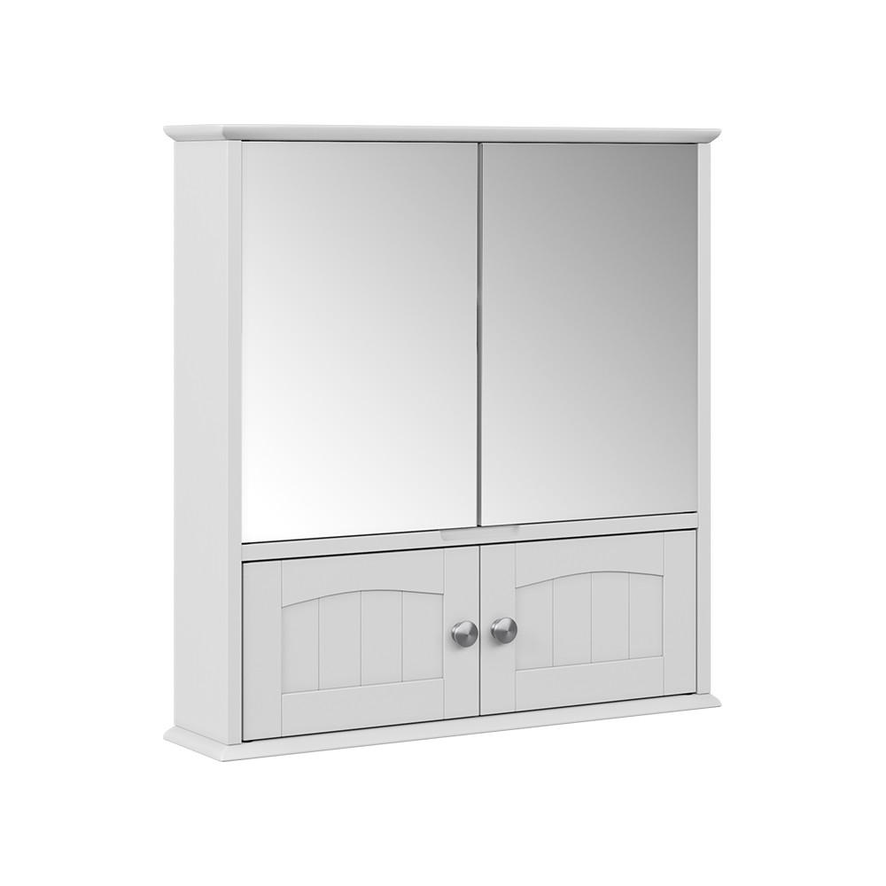BADRUMSSPEGELSKÅP Bianco Vit 56x58 cm 58/56/13 cm