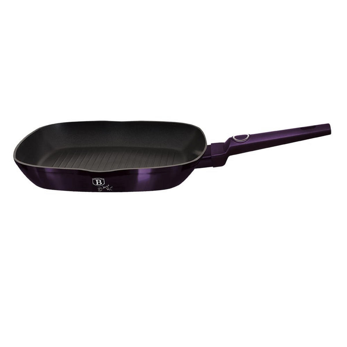 GRILLPFANNE Lila 28/28/4.1 cm BH6634 - Violett, Metall (28cm) - Berlinger Haus