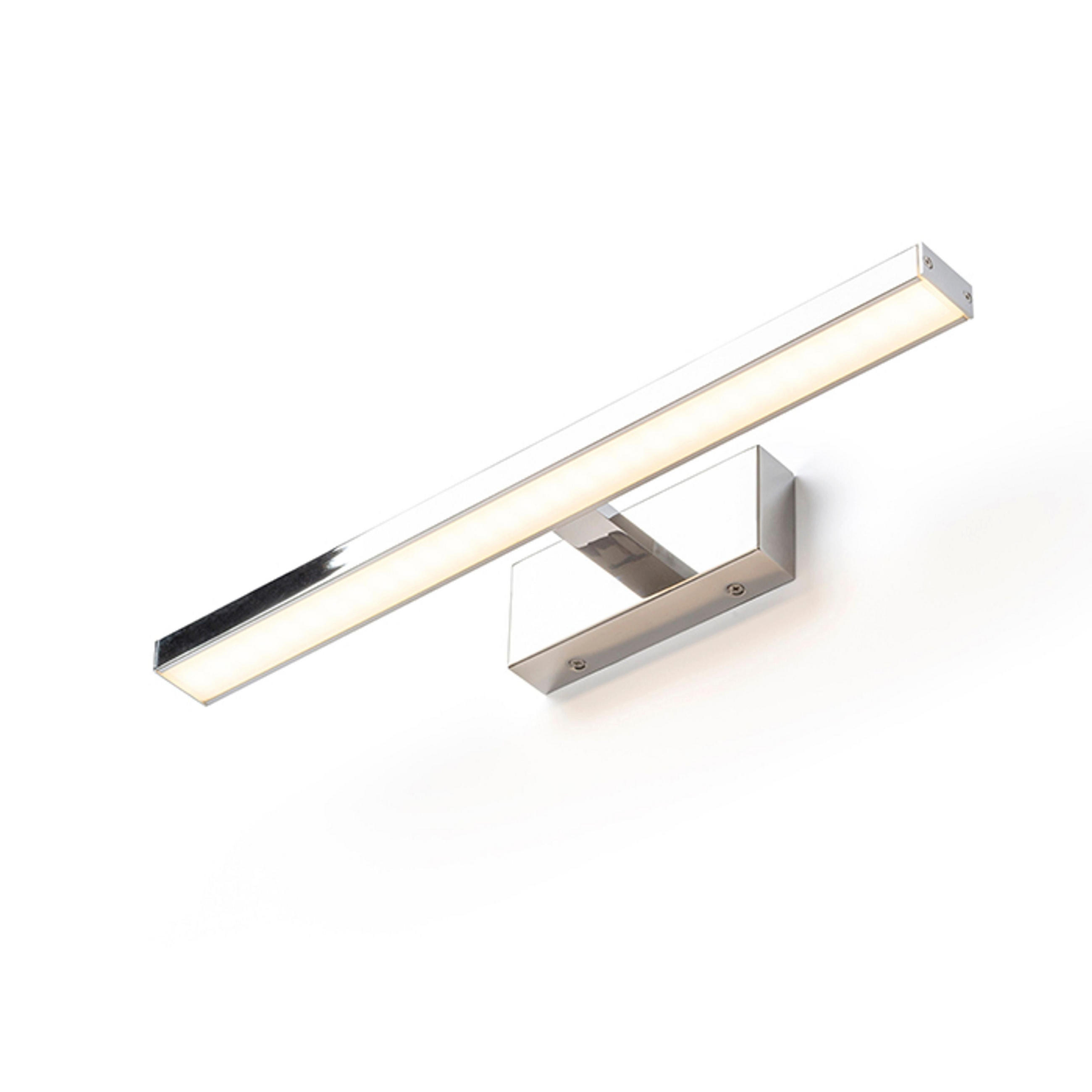 WANDLEUCHTE PANON LONG Chrom 12 W IP44 - Chromfarben, Metall (42/22/117cm) - Rendl