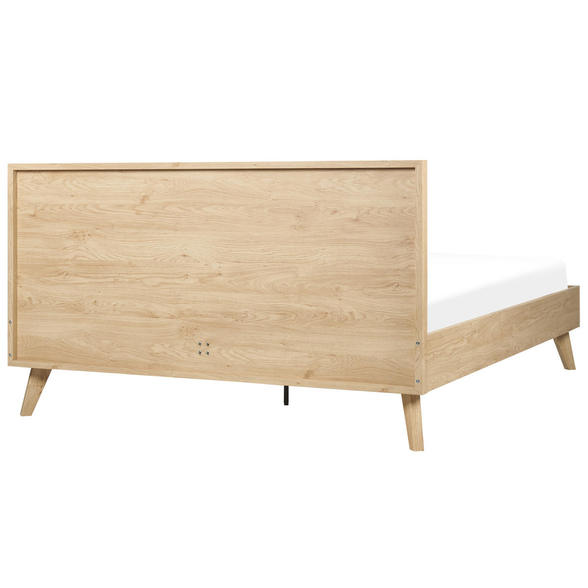 BETT 160/200cm Heller Holzfarbton Monpazier - Hellbraun, Naturmaterialien (160/200cm) - Beliani