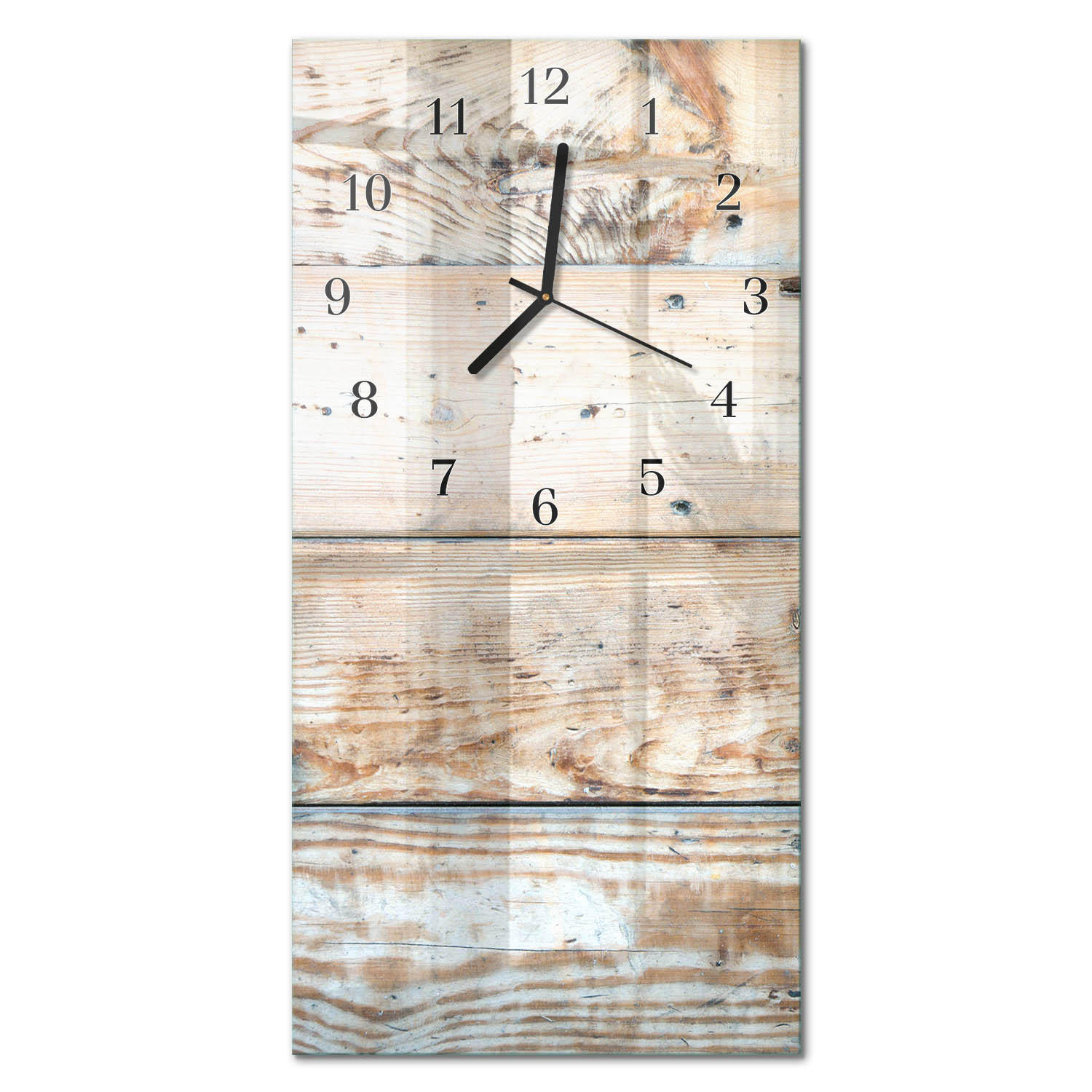 WANDUHR 60x30 cm - Kalziumkarbonat - Beige, Glas (30/60/0.4cm) - TULUP