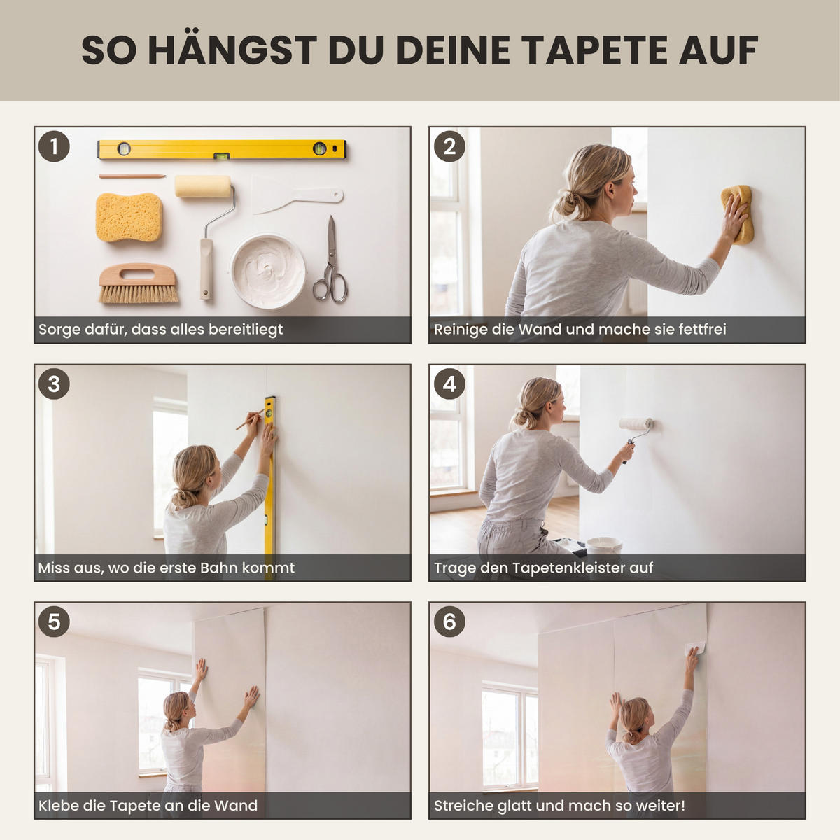 TAPETE - Sonne - Strand - Rosa - 180x280 cm - Hellrosa, Papier (180/280cm) - OnlyWow
