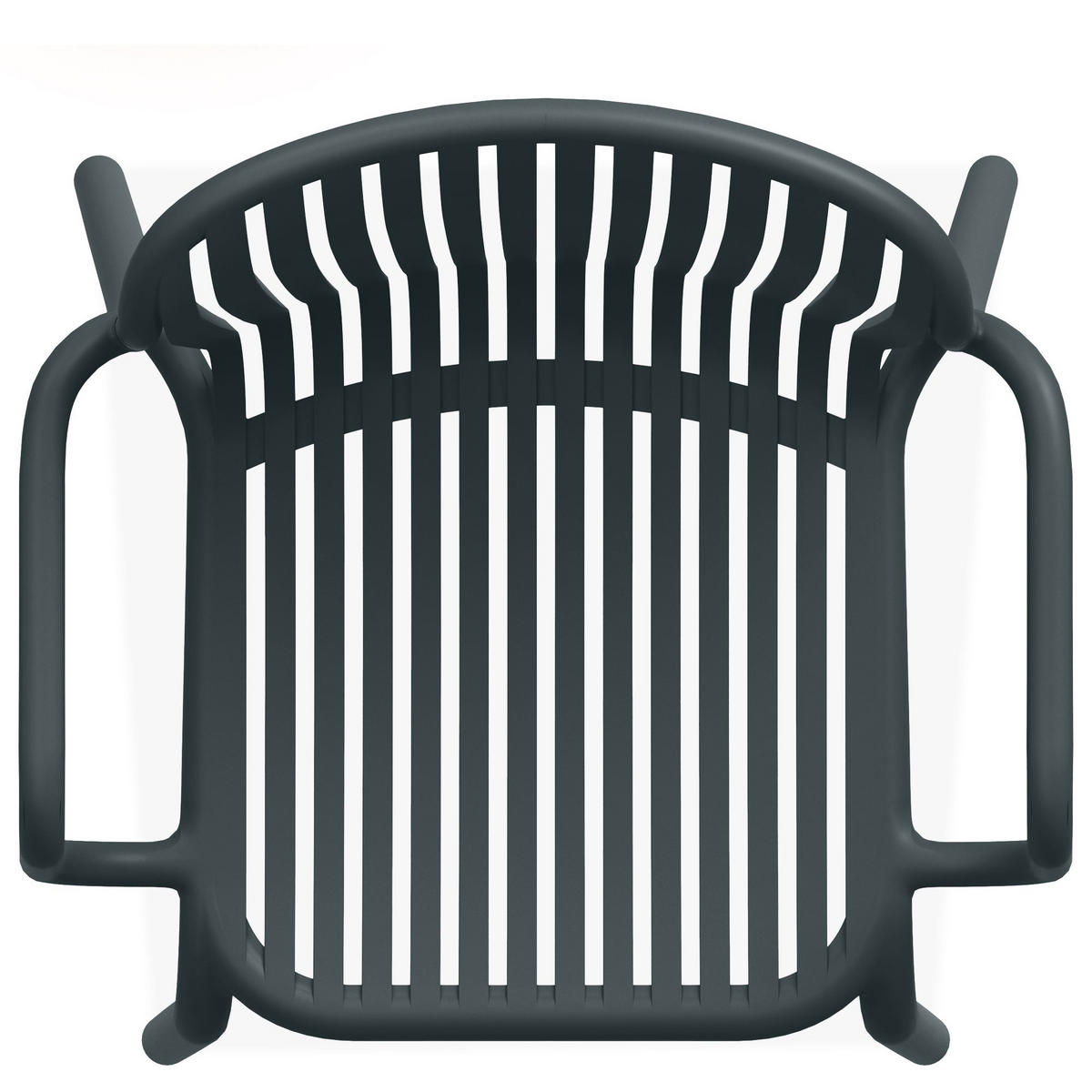 GARTEN ESSGRUPPE FICCARI, Gartenmöbel-Set 5-tlg, Anthrazit - Anthrazit, Kunststoff - KONSIMO®