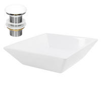 WASCHBECKEN - Weiß, Keramik (41/12/41cm) - ML-DESIGN