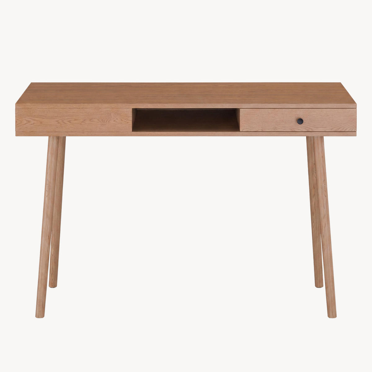 PSACÍ STŮL Habo - tmavě hnědá, kov/kompozitní dřevo (48/115/75cm) - [en.casa]
