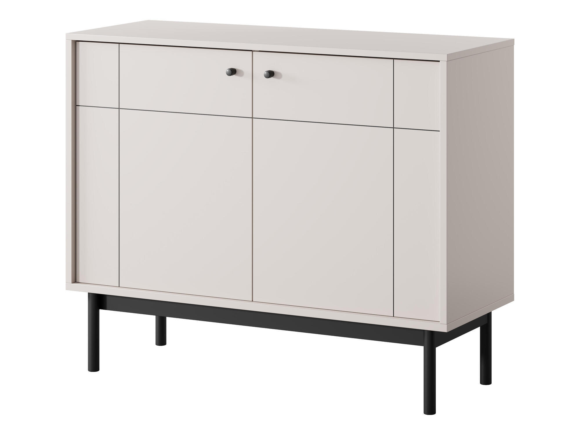 SIDEBOARD JAPANDI Beige 104x39x84 cm - Beige, Holzwerkstoff (104/84/39cm) - FURNLUX