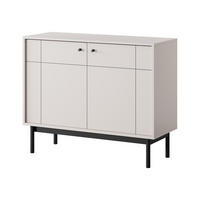 SIDEBOARD JAPANDI Beige 104x39x84 cm - Beige, Holzwerkstoff (104/84/39cm) - FURNLUX