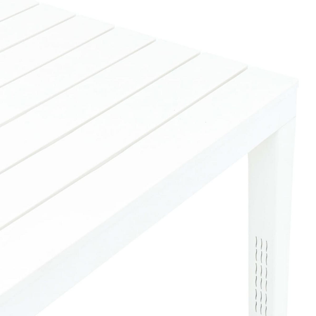 GARTENTISCH Weiss 78/78/72 Cm Kunststoff - Weiß, Kunststoff (78/78/72cm) - vidaXL