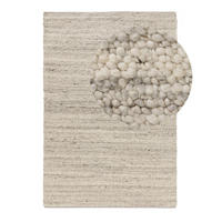 WOLLTEPPICH Finn Ivory Hellgrau 170x240 cm - Creme, Textil (170/240cm) - benuta Pure