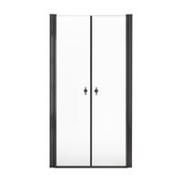 PENDELTÜR LAVEA - Schwarz, 85 x 195 cm - Schwarz, Glas/Metall (85/195cm) - Home Deluxe