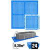 POOLMATTEN 8,4m² 24 EVA Matten 62 cm Blau - Blau, Kunststoff (62/62cm) - eyepower
