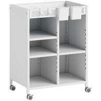 BÜCHERREGAL Stahl Weiß - Weiß, Metall (34/69.5/53cm) - HOMCOM