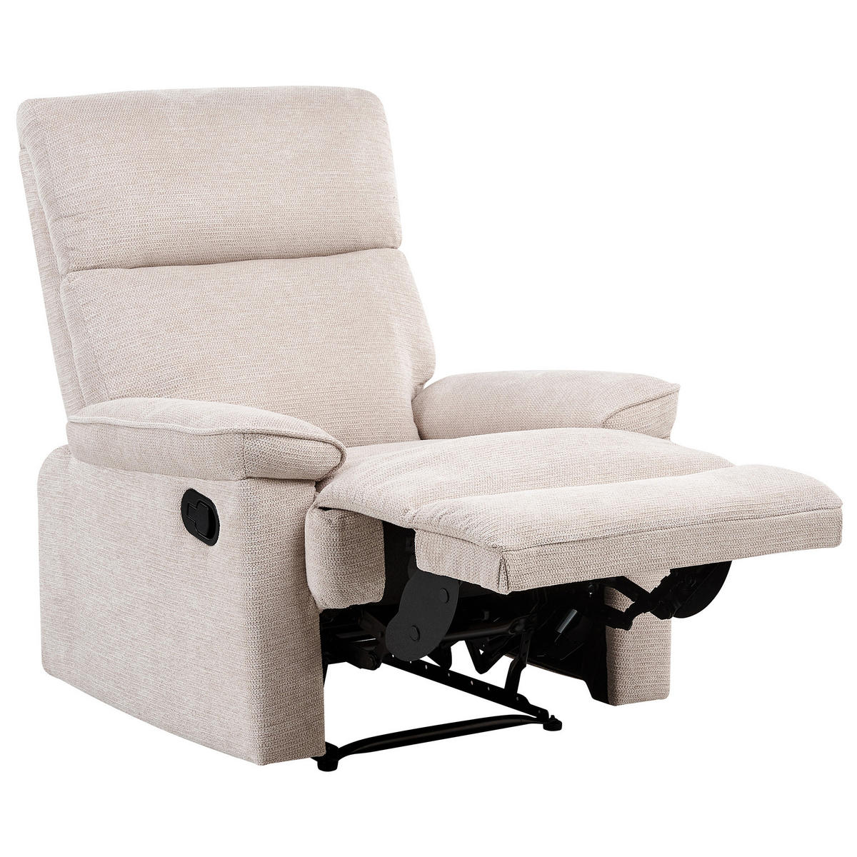 FERNSEHSESSEL Beige Everton - Beige, Textil (83/100/94cm) - Beliani