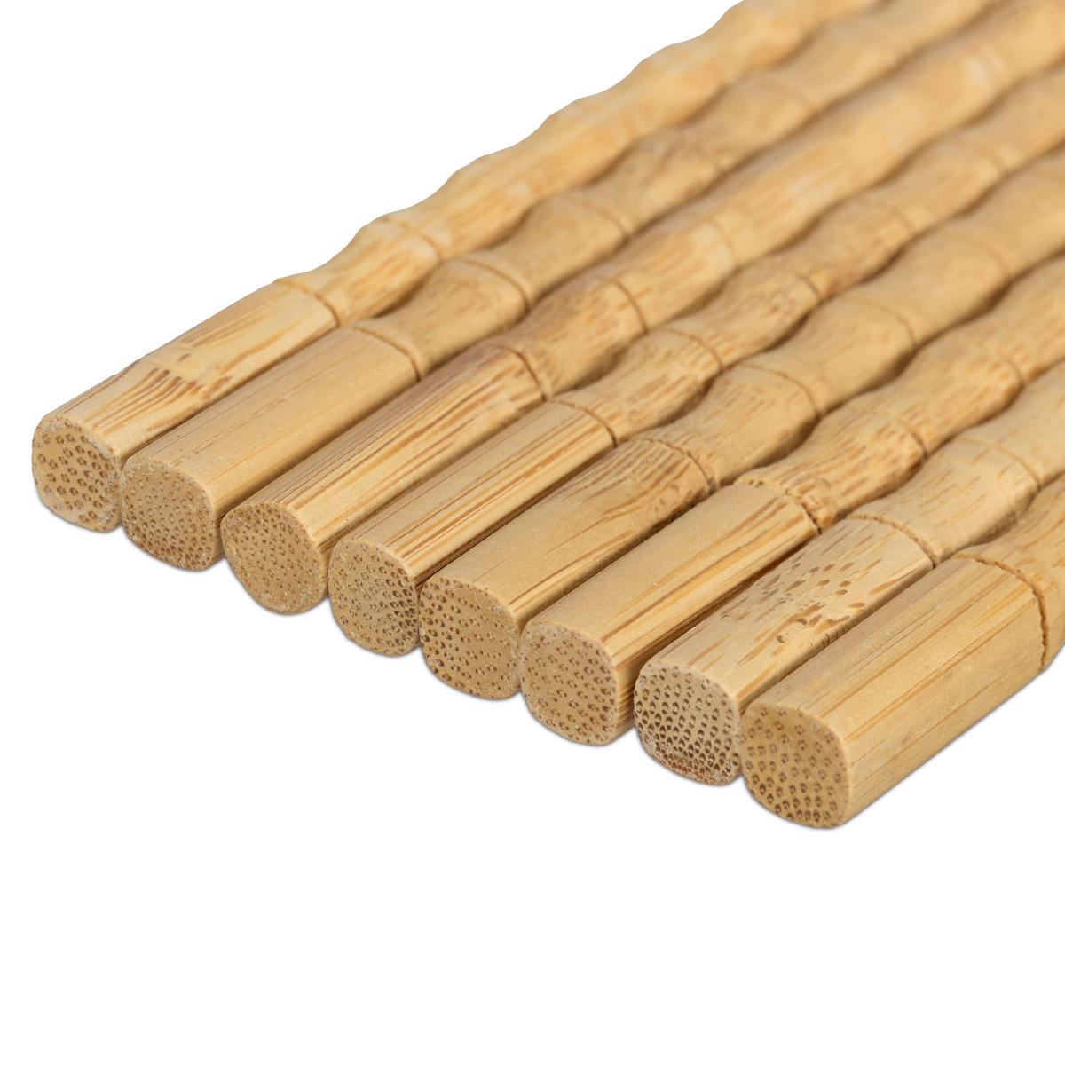 100XESSSTÄBCHEN - Hellbraun, Holz - Relaxdays