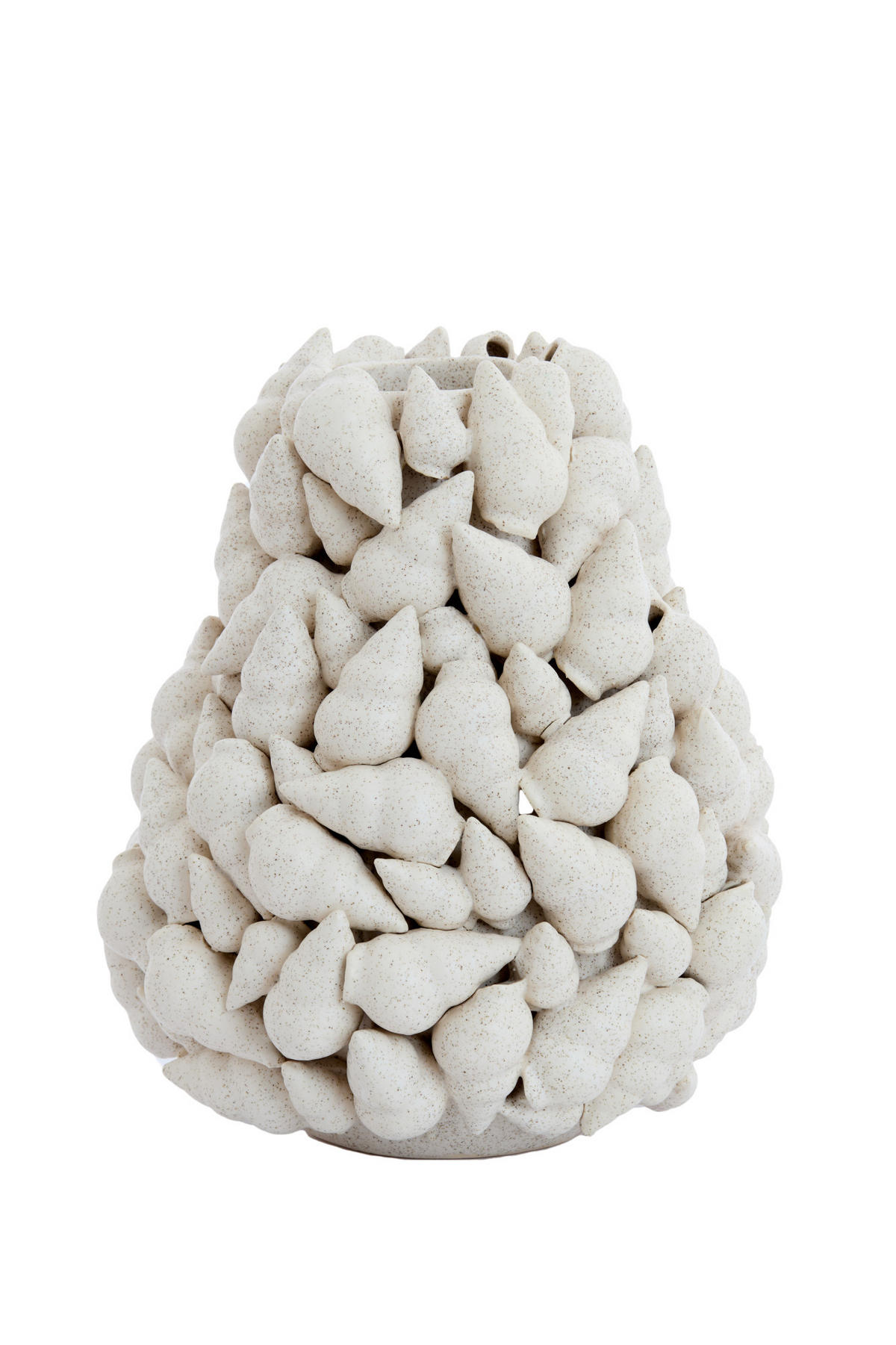 VASE Georgia Weiß Ø25/28 cm - Weiß, Keramik (28cm) - Light & Living