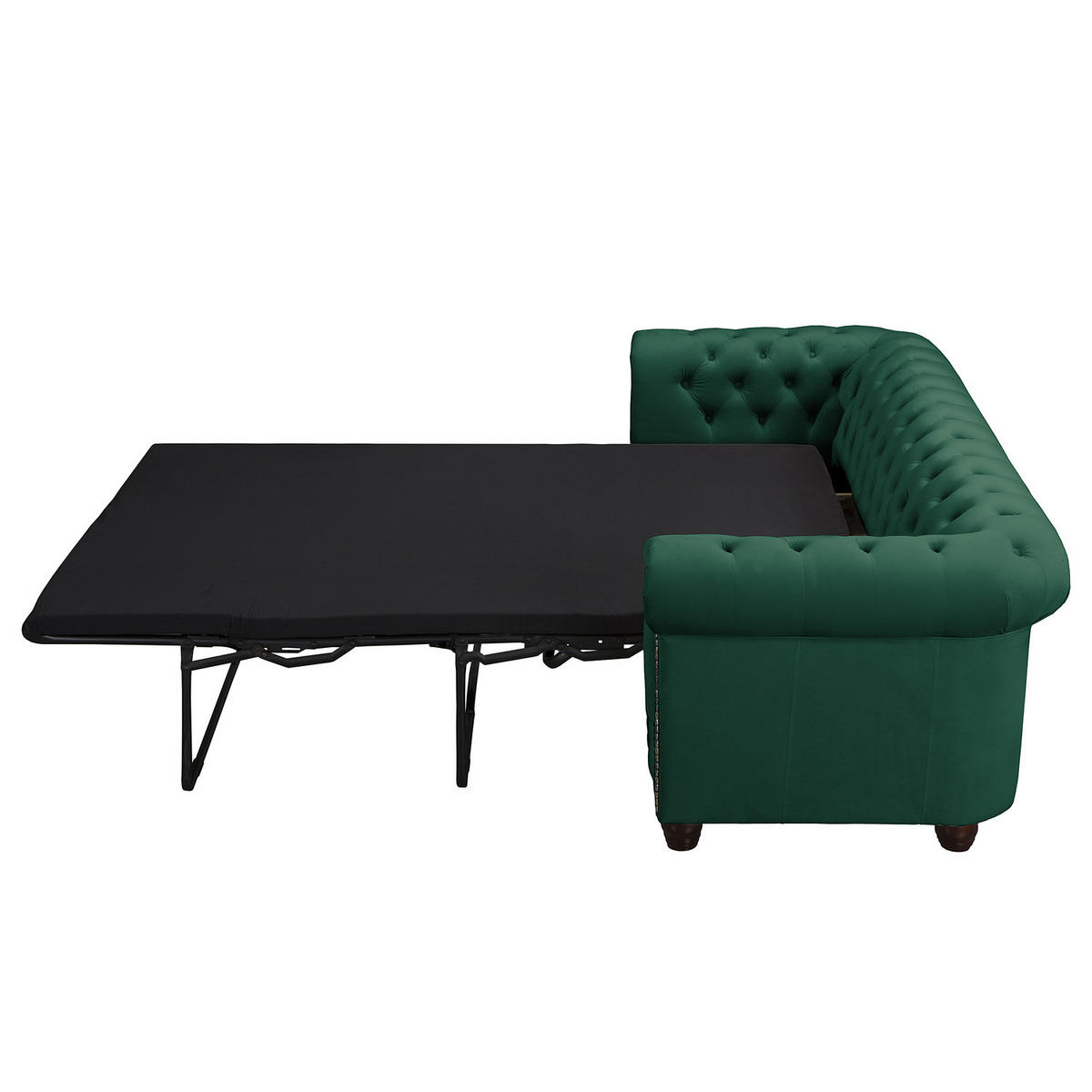 3-SITZER SOFA - Dunkelgrün, Textil (203/72/86cm) - home24