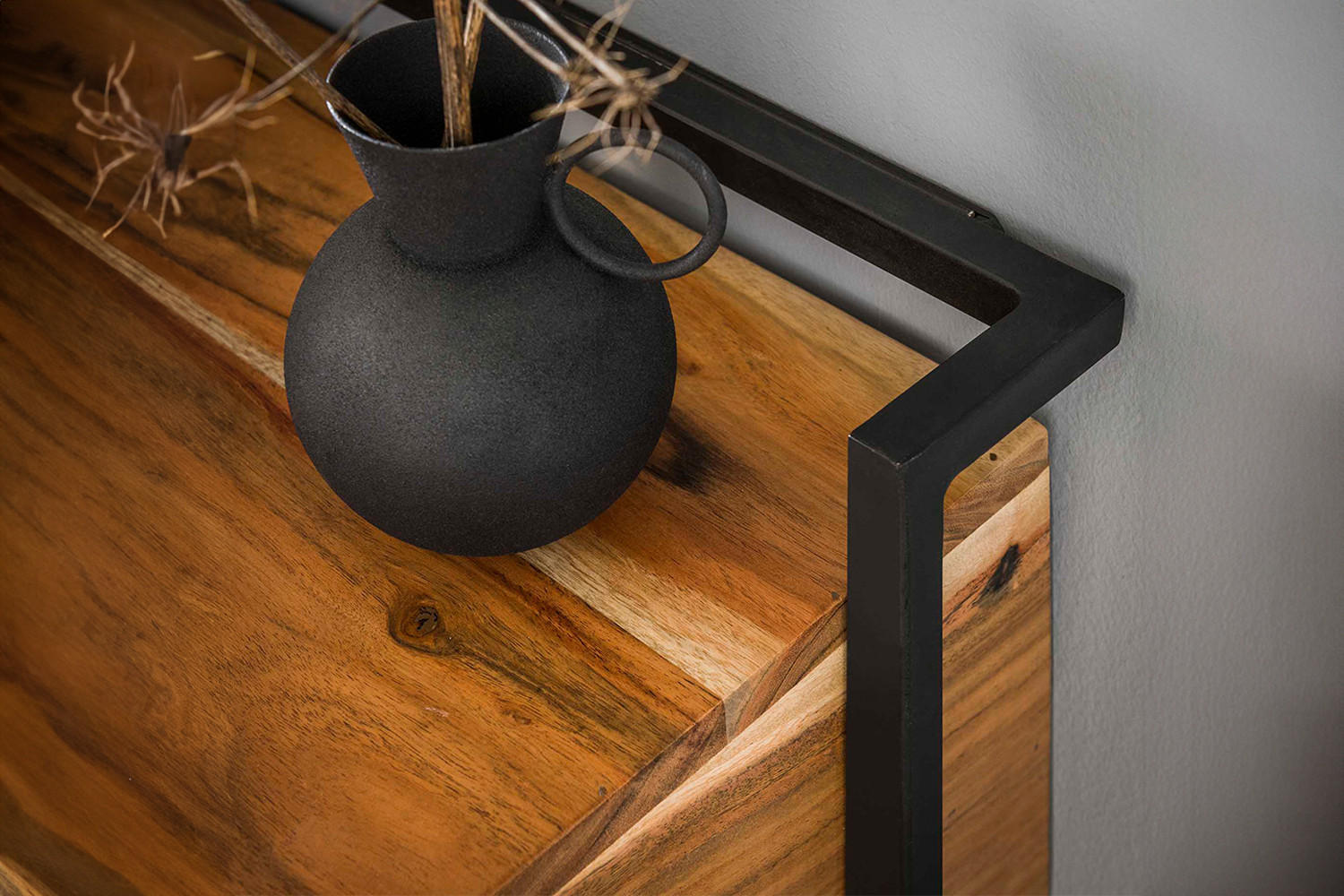 NACHTTISCH AIDY Holz Akazie - Braun, Holz (44/45/35cm) - KAWOLA