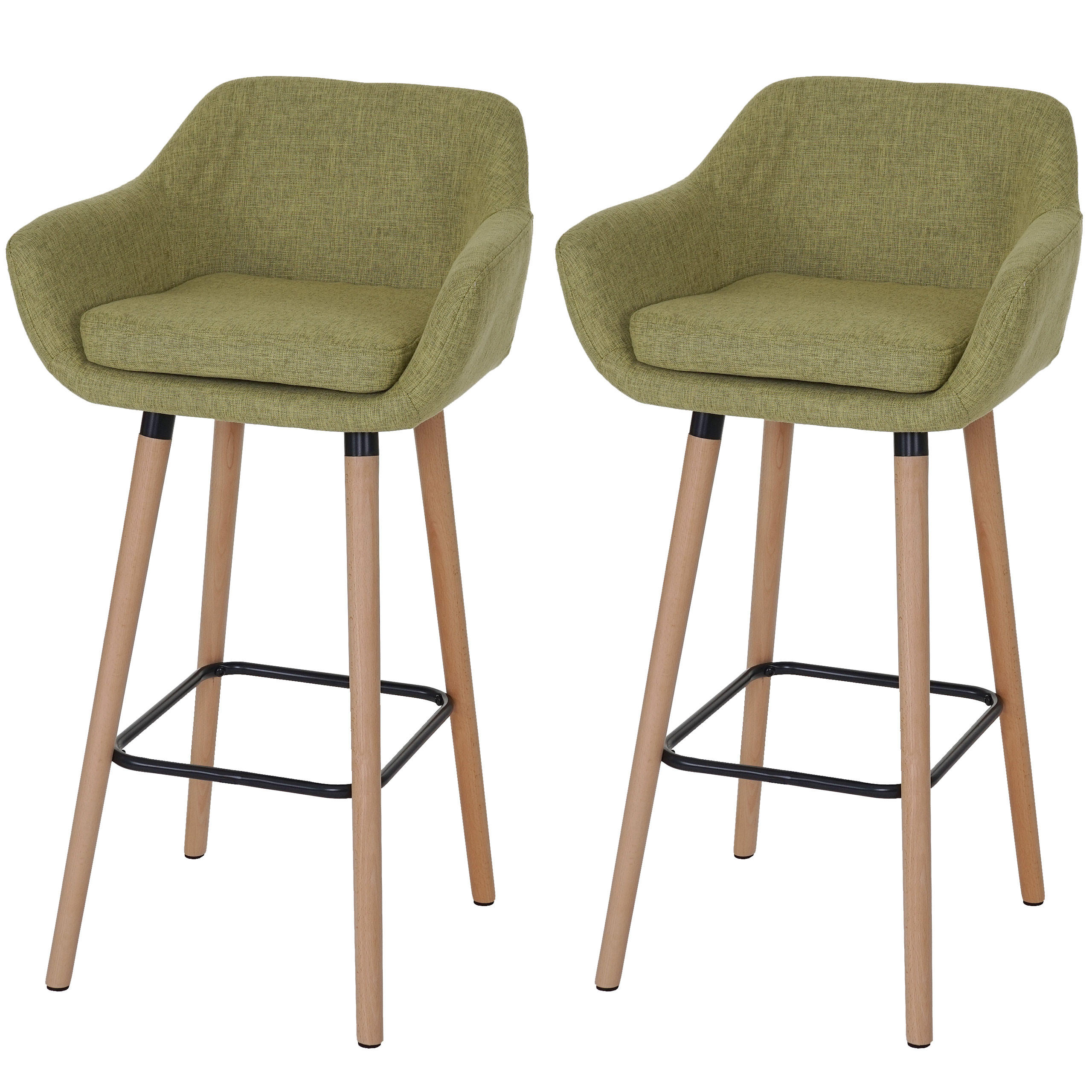 BARHOCKER Grün 2er-Set - Grün, Textil (45/53/99cm) - MCW