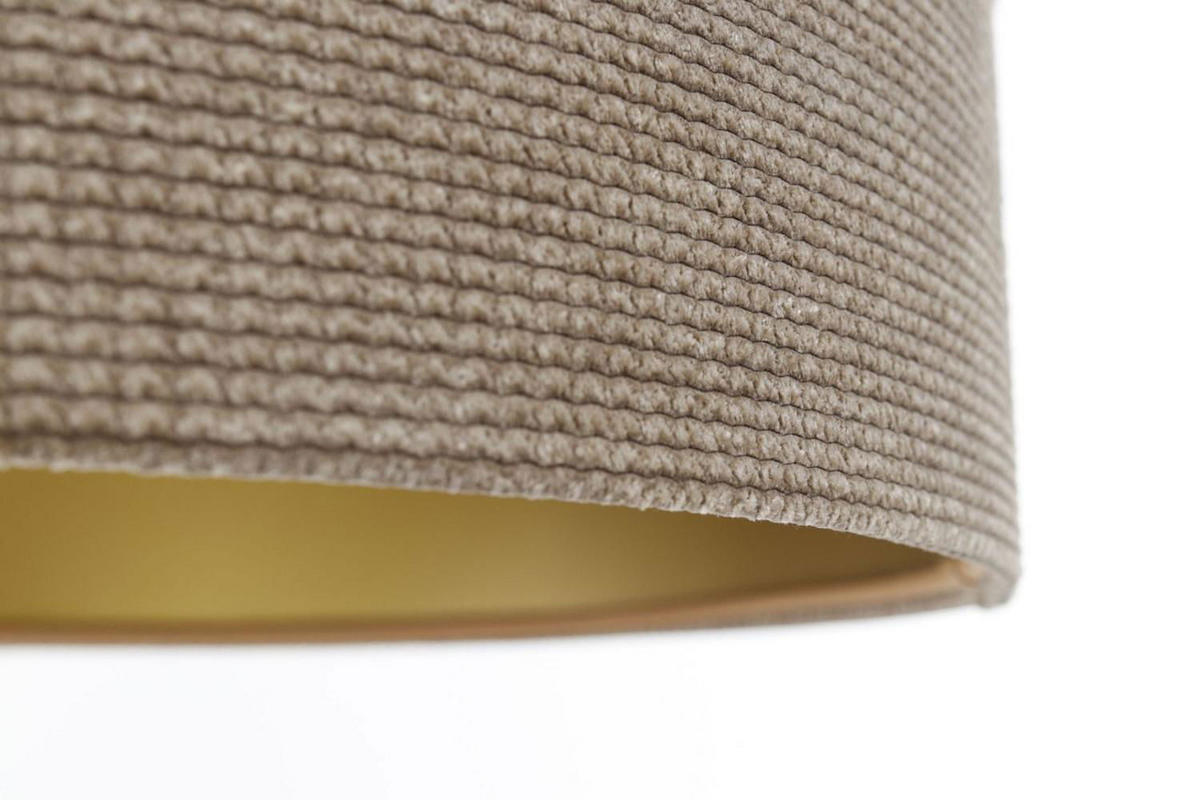 HÄNGELEUCHTE Gold 50/25 cm - Beige/Goldfarben, Kunststoff (50/0.8/25cm) - ONZENO