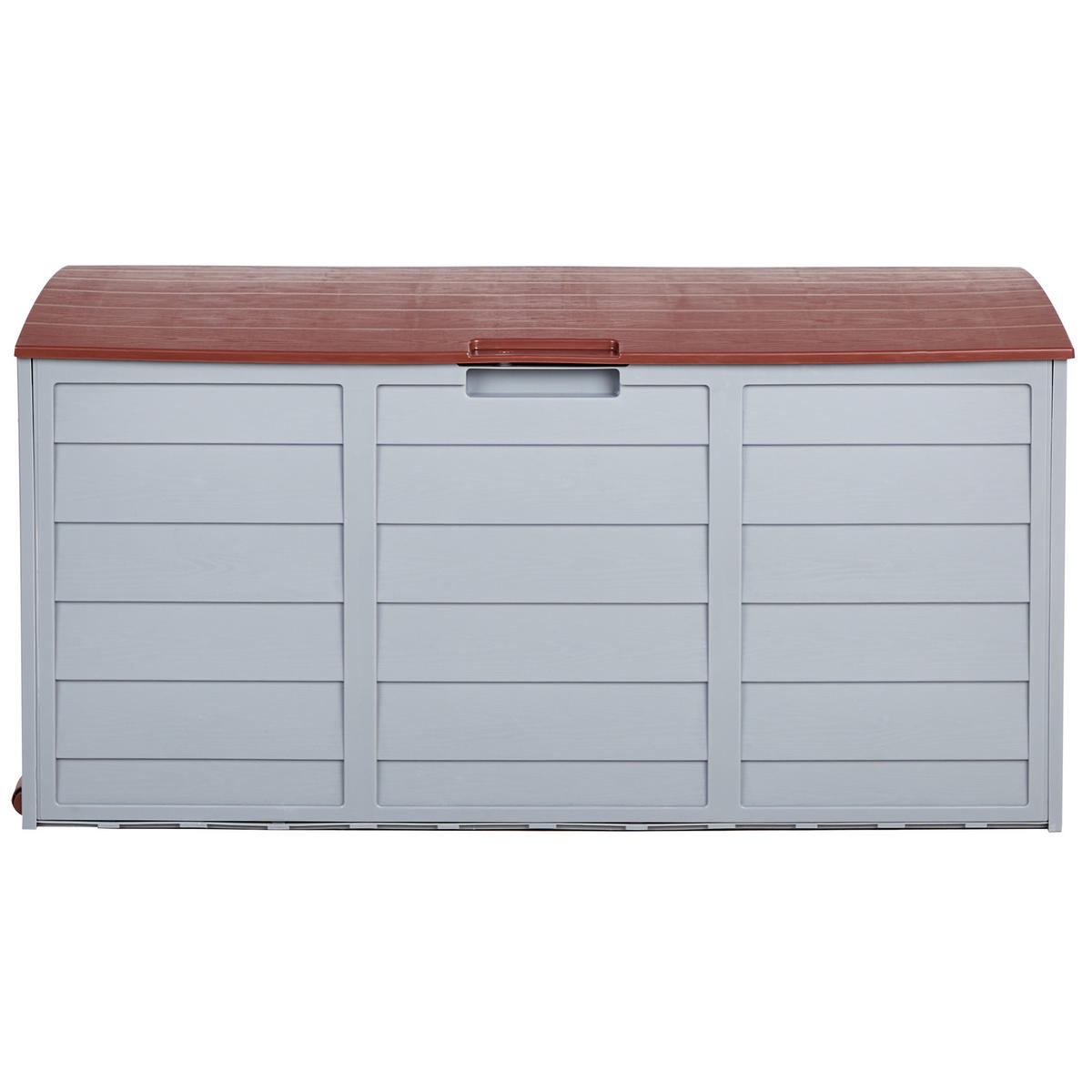 AUFBEWAHRUNGSBOX Grau Locarno - Braun/Grau, Kunststoff (112/53/50cm) - Beliani