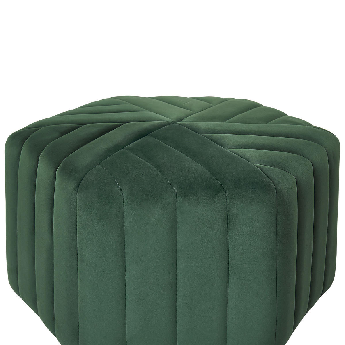 POUF Murietta 53/53/29 cm - Grün, Textil (53/29/48cm) - Beliani