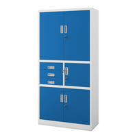 AKTENSCHRANK FILIP II 185x90x40 cm - Blaugrau, Metall (90/185/40cm) - Jan Nowak