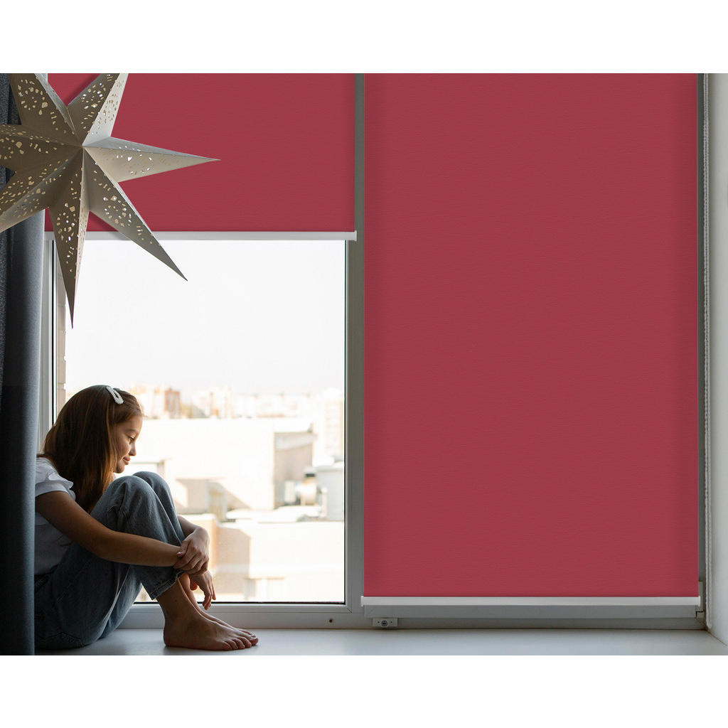 Thumbnail - Tulup Verdunkelungsrollo, Rot, Textil, 130x80 cm, Wohntextilien, Rollos & Jalousien, Rollos, Verdunkelungsrollos