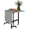 ESSTISCH, Grau, MDF, Stahl - Grau, Holzwerkstoff (80/73/120cm) - HOMCOM