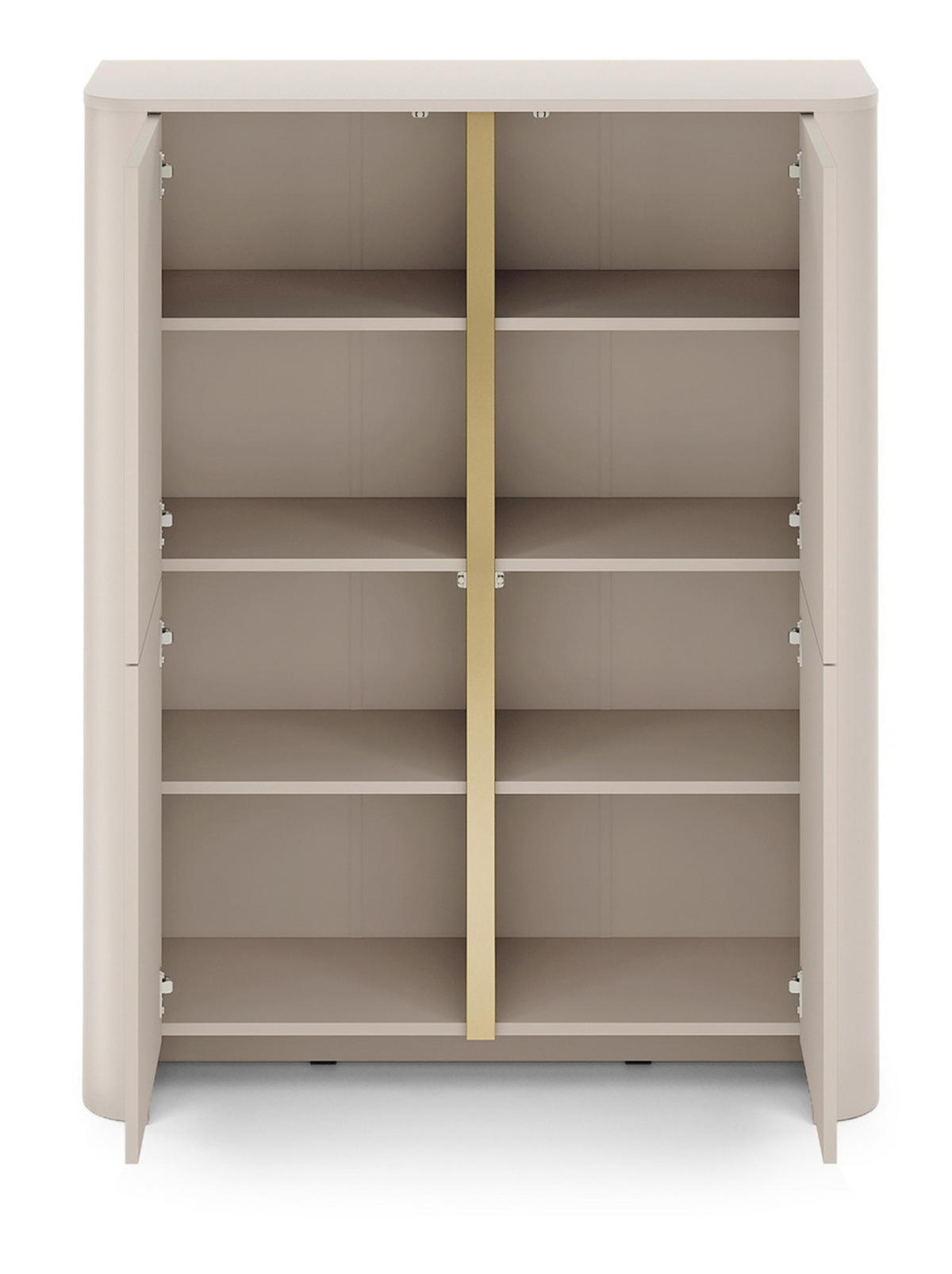 KOMMODE 103 cm mit 4 Türen Mezzano, Kaschmir - Kaschmir, Holz (103/132/39cm) - Emporius