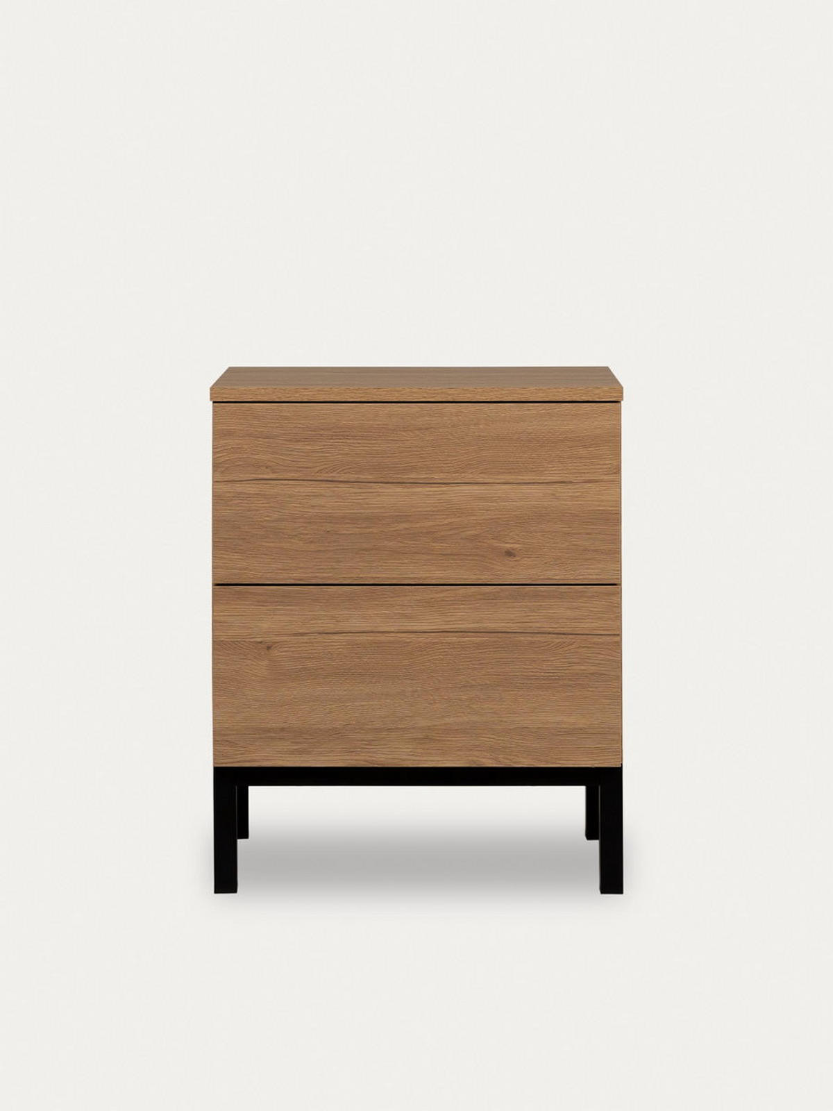 NACHTTISCH Kolb Natur 45 cm x 55 cm - Braun, Holzwerkstoff (45/55/40cm) - Kenay Home