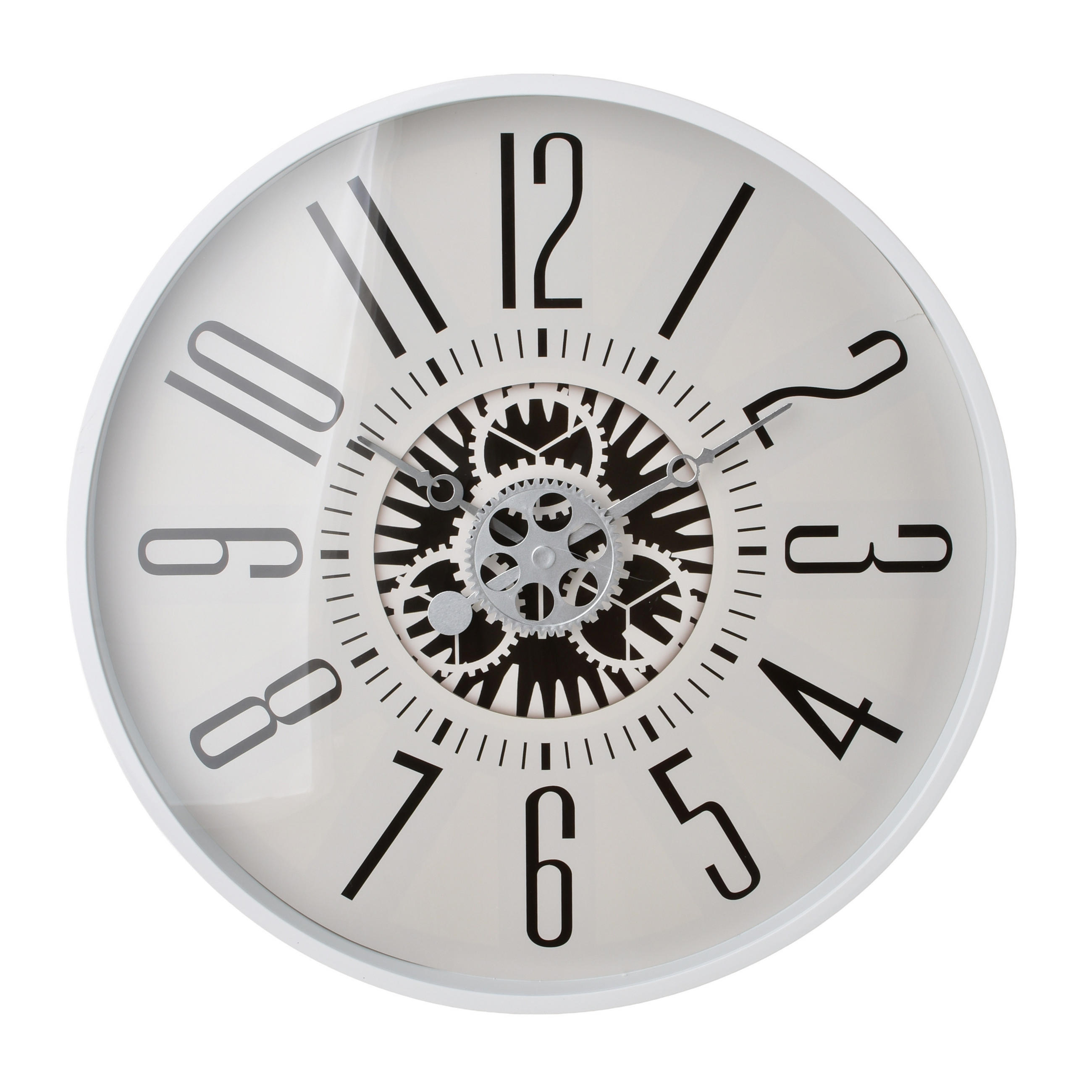 WANDUHR Ramsey Weiß 40x40x4,5 cm Kunststoff - Weiß, Kunststoff (4.5/40/40cm) - Mondex