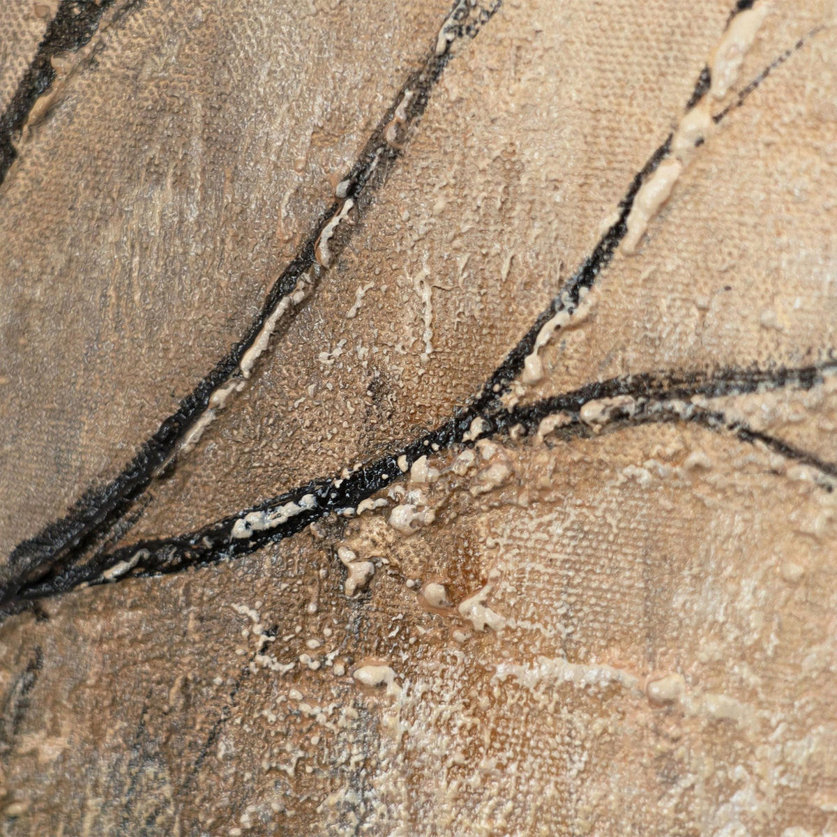 GEMÄLDE Ast und Schatten Schattenfugenrahmen Grau 120x80 cm - Grau, Holz (120/80cm) - YS-art gallery