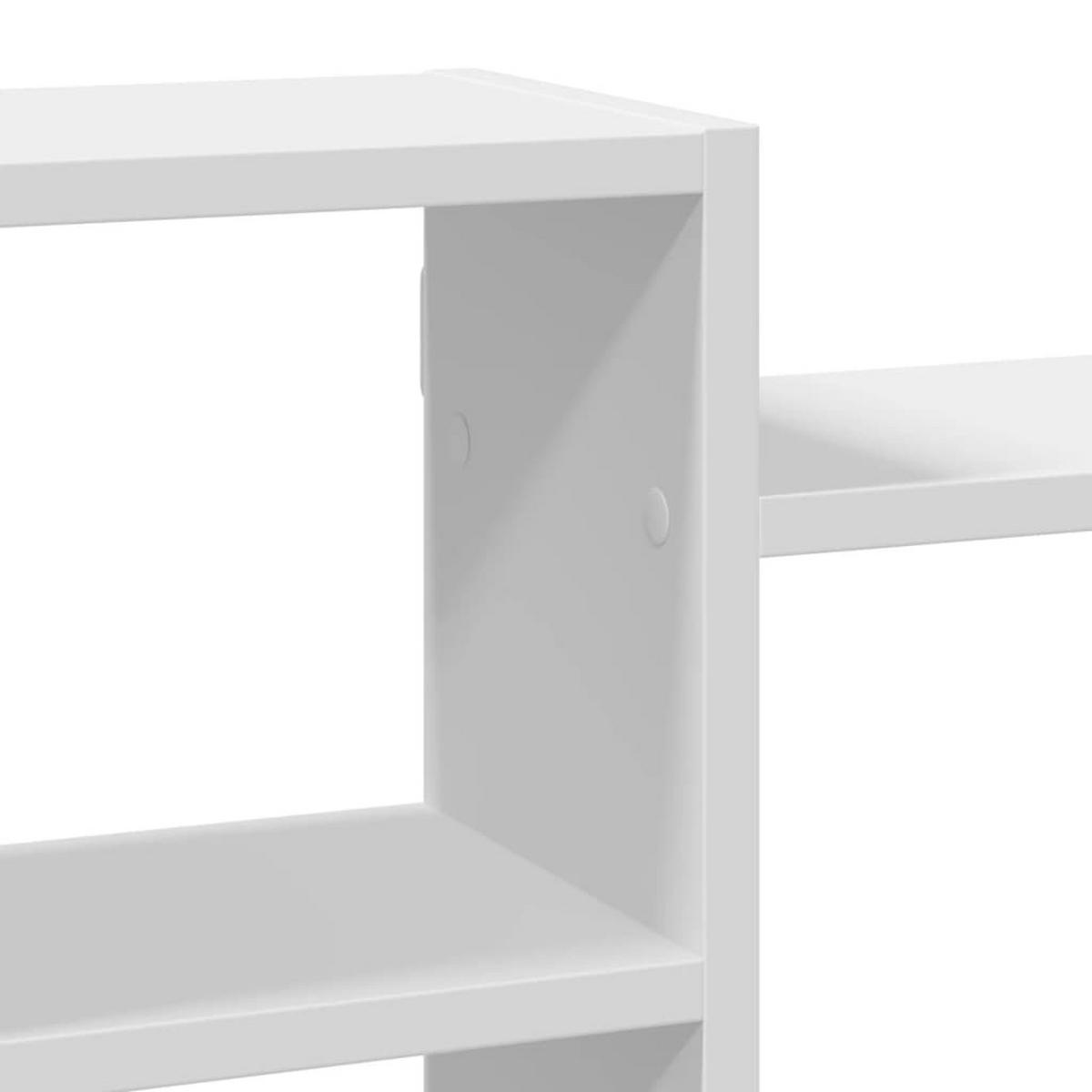WANDREGAL Weiss 129/18/42 Cm Holzwerkstoff - Weiß, Holzwerkstoff (18/42/129cm) - vidaXL