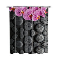 DUSCHVORHANG Madeira 180 x 200 cm - Violett, Textil (180/200cm) - Sanilo