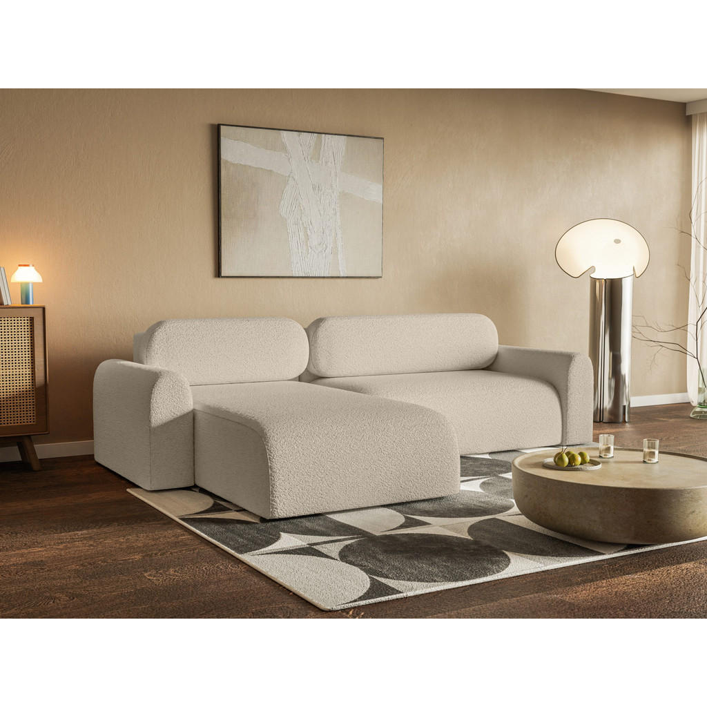 Thumbnail - Fedve Ecksofa, Beige, Textil, L-Form,L-Form, 286x185 cm, Wohnzimmer, Sofas & Couches, Wohnlandschaften, Ecksofas