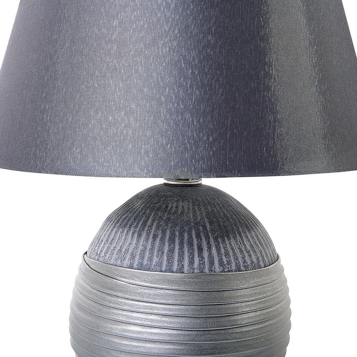 TISCHLAMPE Sado 28/28/37 cm - Grau, Keramik (28/28/37cm) - Beliani
