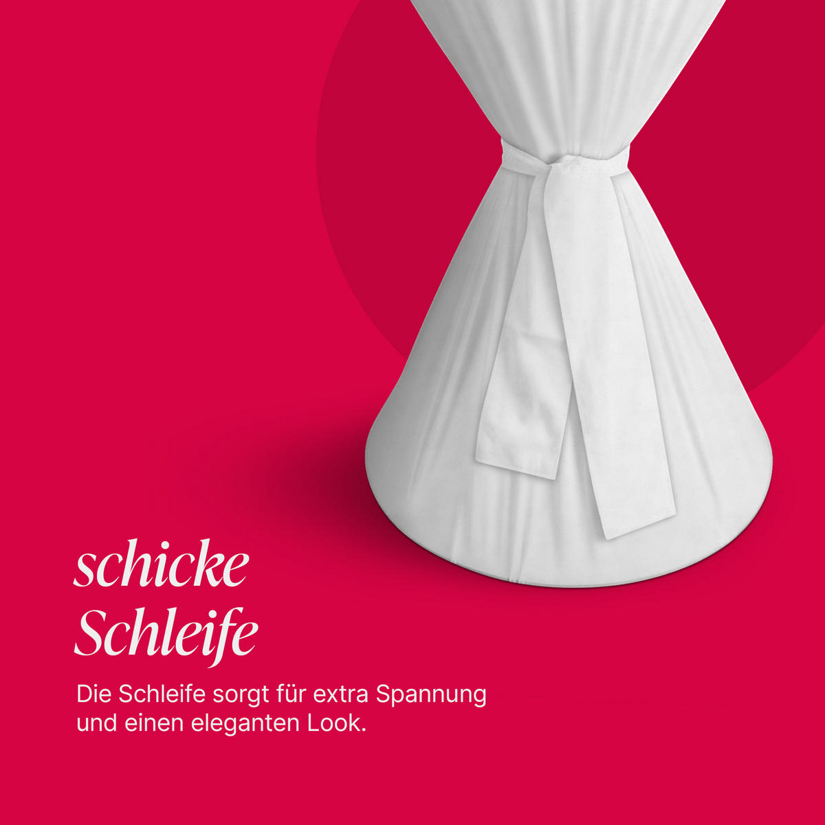 STEHTISCHHUSSE ( Cotton White ) - Ø60 cm x 145 cm - Spandex Stretch ( Öko-Tex ) Stehtisch Husse für Gastro, Hochzeit, Events, Geburtstag - Champagner, Textil (60/145cm) - Bestlivings