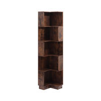 BÜCHERREGAL 6 Ablagen Dunkles Holz 38,5/37,5/175 - Dunkelbraun, Holz (39/175/38cm) - Mobili Rebecca