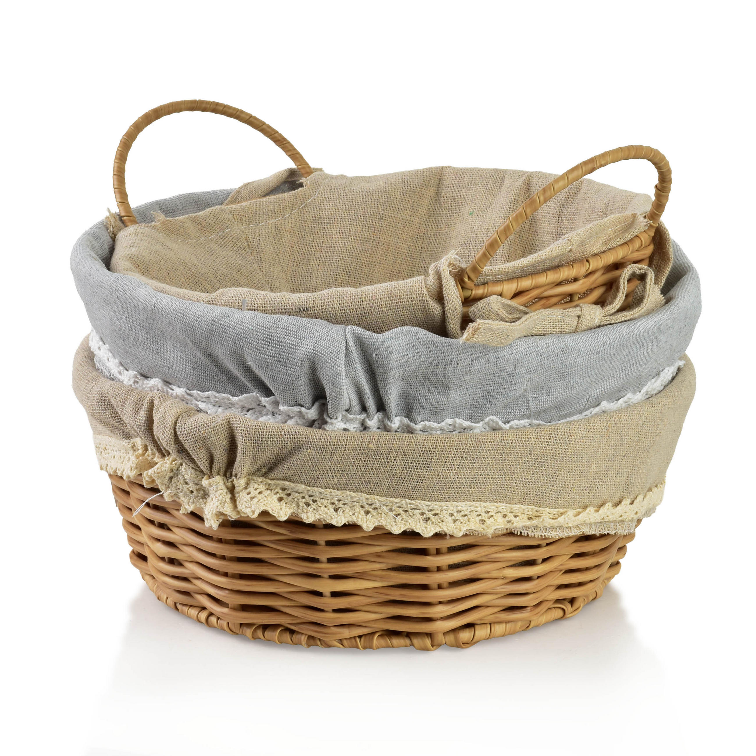 BROTKORB Sino Naturfarbe 23x23x9cm Kunststoff - Naturfarben, Kunststoff (23/9/23cm) - Mondex