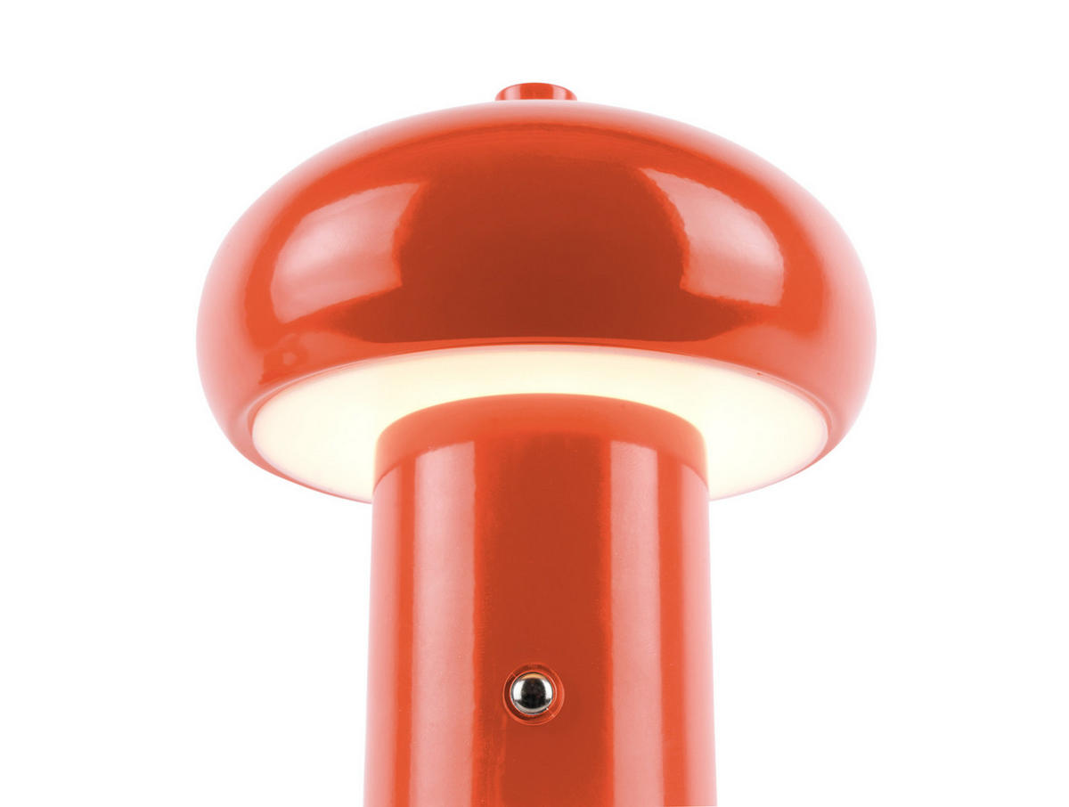 TISCHLAMPE Retro Seta Orange 12.5/12.5/15 cm - Orange, Metall (12.5/12.5/15cm) - Leitmotiv