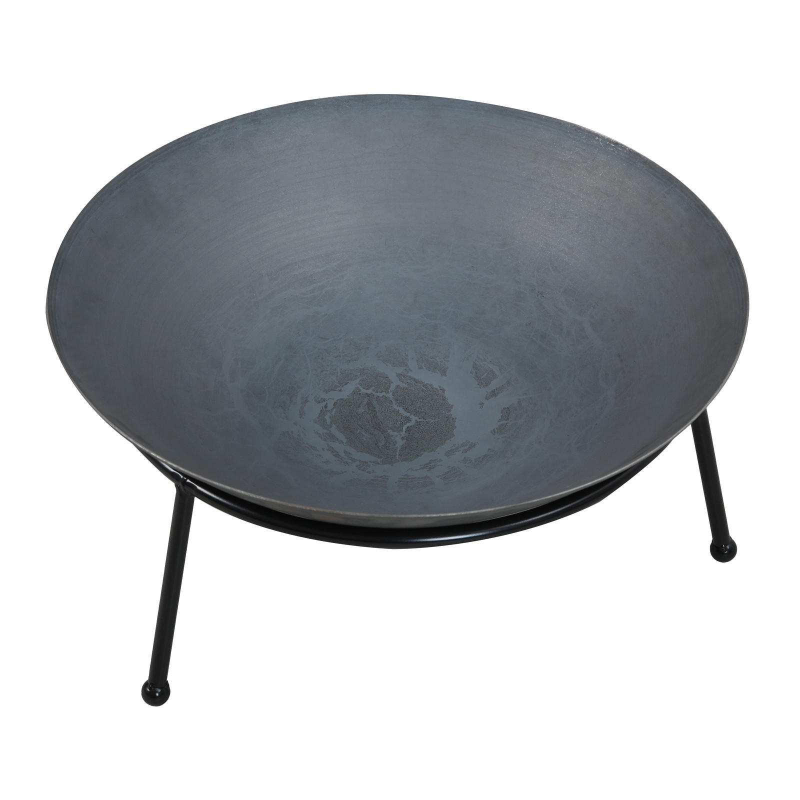 FEUERSCHALE Rund Gusseisen - Schwarz, Metall (60/30/60cm) - TAINO