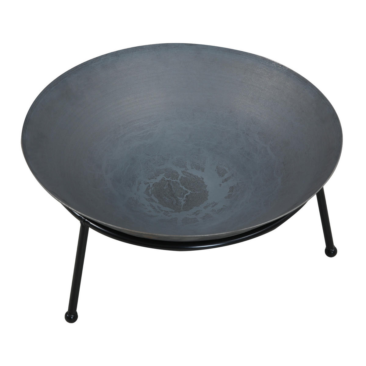 FEUERSCHALE Rund Gusseisen - Schwarz, Metall (60/30/60cm) - TAINO