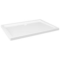 DUSCHTASSE Rechteckig Weiss 80/110 Cm - Weiß, Glas (110/4/80cm) - vidaXL