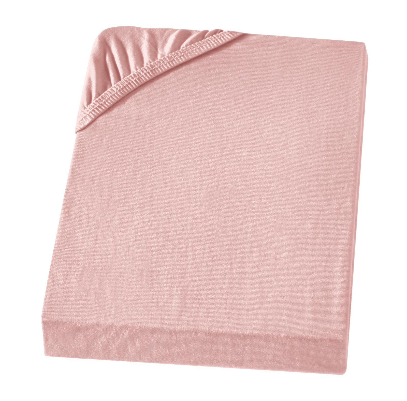 Carpe Sonno Flanell-Spannbettlaken Altrosa 90x200 cm