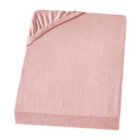 BIBER-SPANNBETTLAKEN 200x200 Warme Winter Flanell Bettlaken aus 100% Baumwolle, Spannbetttuch Laken Uni Rosa - Made in Germany - Altrosa, Textil (200/200cm) - Carpe Sonno