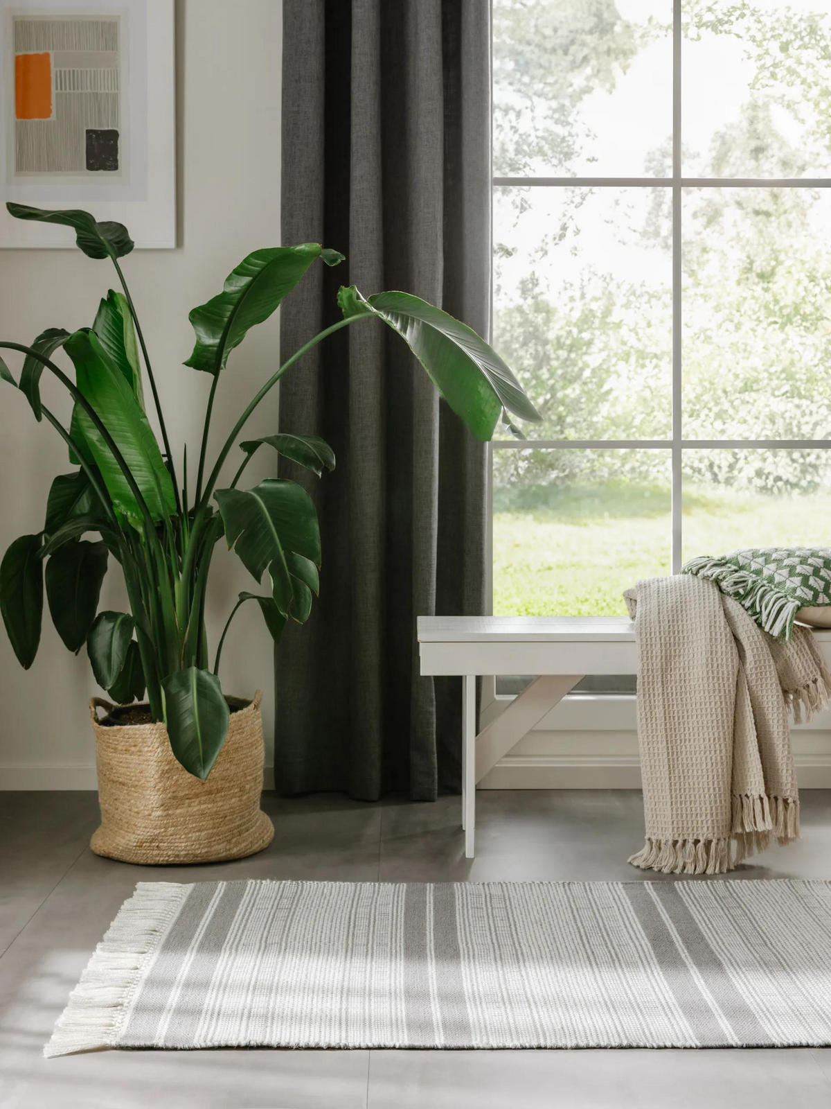 OUTDOOR-LÄUFER Siena handgewebt 80/250 cm - Grau, Kunststoff (80/250cm) - benuta Nest